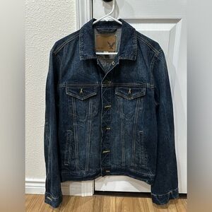 American Eagle Outfitters Denim Athletic Fit Jacket Mens Medium Blue Jean